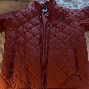 Patagonia Quilted Jacket in Deep Red
